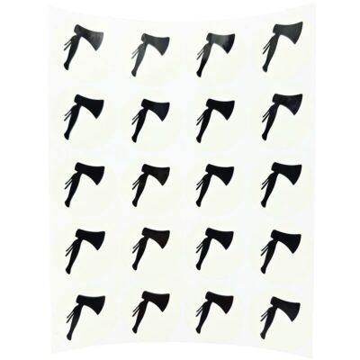 Tomahawk Helmsticker Bogen 20 Stück - schwarz