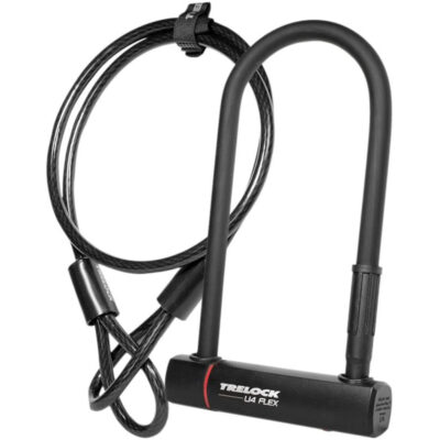 TRELOCK U4 Flex Bügelschloss/Schlaufenkabel Set
