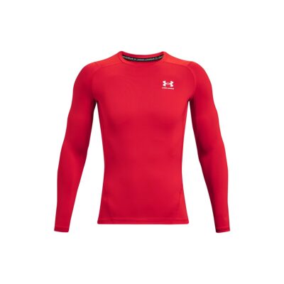 UA HeatGear® Armour Compression Long Sleeve rot M