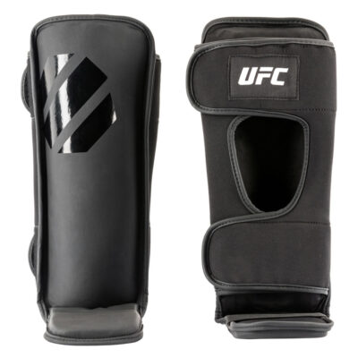 UFC PRO Tonal Grappling Shin Guard Schienbeinschutz Schwarz Gr. L