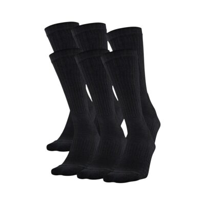 Under Armour Training Cotton Crew Socks 6-Pack - schwarz XL
