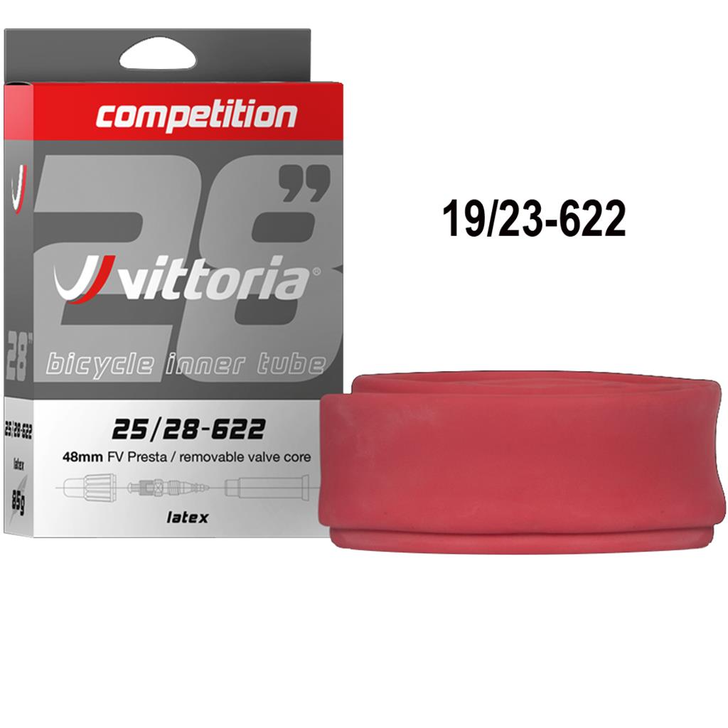 Vittoria Competition Latex Rennschlauch 700x19–23C SV 48 mm