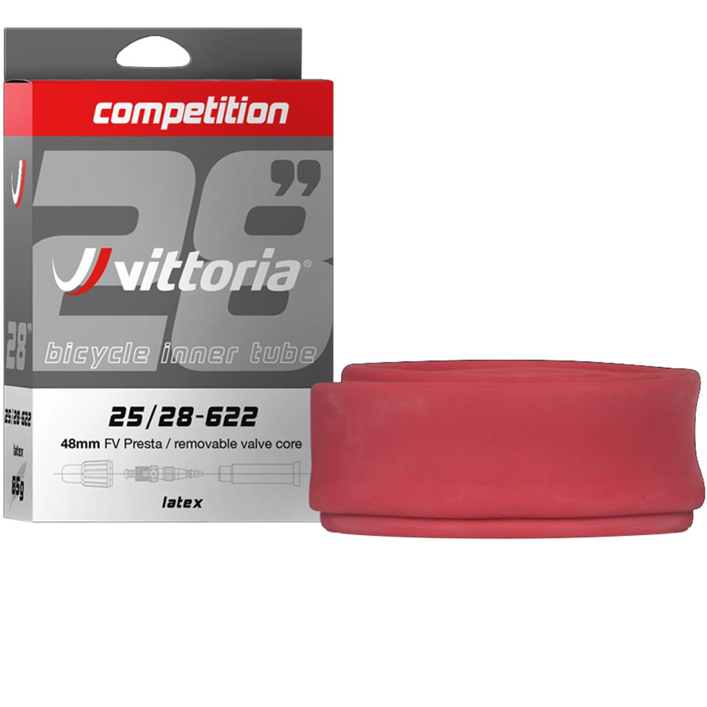Vittoria Competition Latex Rennschlauch 700x25–28C SV 48 mm