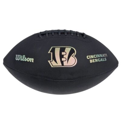 Wilson NFL Cincinnati Bengals Metallic Premiere Football Offizielle Größe 9 - schwarz