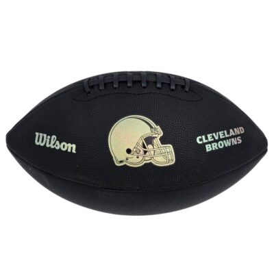 Wilson NFL Cleveland Browns Metallic Premiere Football Offizielle Größe 9 - schwarz
