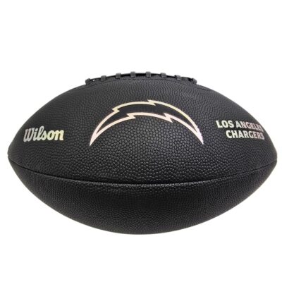 Wilson NFL Los Angeles Chargers Metallic Premiere Football Offizielle Größe 9 - schwarz