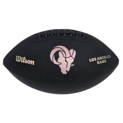 Wilson NFL Los Angeles Rams Metallic Premiere Football Offizielle Größe 9 - schwarz