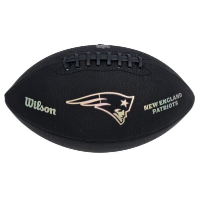 Wilson NFL New England Patriots Metallic Premiere Football Offizielle Größe 9 - schwarz