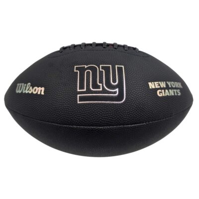 Wilson NFL New York Giants Metallic Premiere Football Offizielle Größe 9 - schwarz