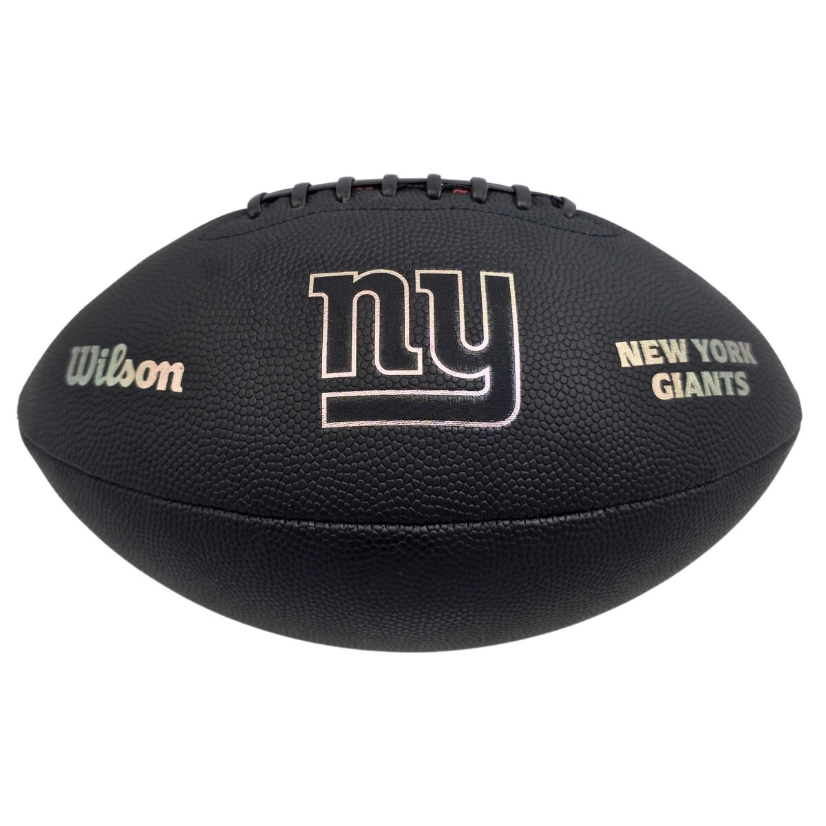 Wilson NFL New York Giants Metallic Premiere Football Offizielle Größe 9 - schwarz