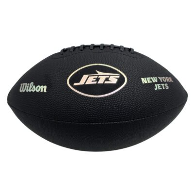 Wilson NFL New York Jets Metallic Premiere Football Offizielle Größe 9 - schwarz