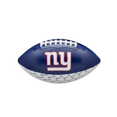 Wilson NFL Peewee New York Giants Logo Football