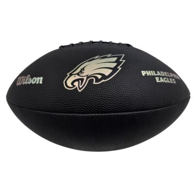 Wilson NFL Philadelphia Eagles Metallic Premiere Football Offizielle Größe 9 - schwarz