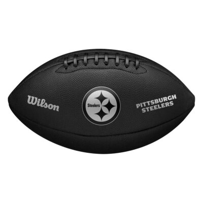 Wilson NFL Pittsburgh Steelers Metallic Premiere Football Offizielle Größe 9 - schwarz