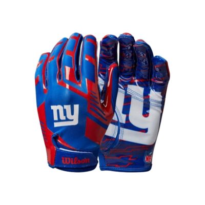 Wilson NFL Stretch Fit Adult Receiver Handschuhe - Team New York Giants
