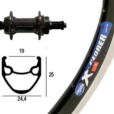 Winora H-Rad 26x1.75Schr.ZKR6/7f.sz.36L Ryde X-Plorer schw/silb.Niro-Spei.(sz)