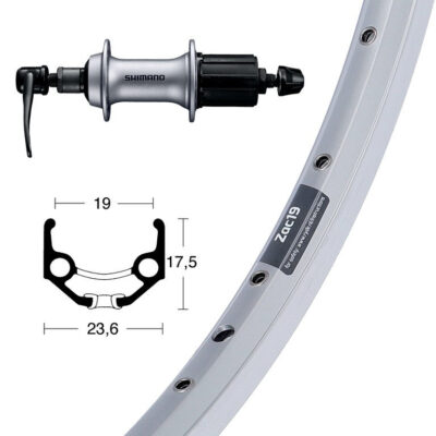 Winora H-Rad 28x1.75AceraT3000 Kass.8-f.SSP36L Ryde Zac 19 silber Niro-Speiche