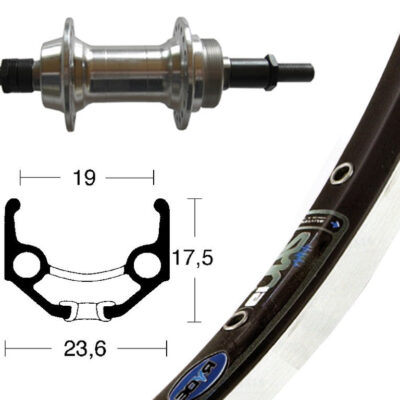 Winora H-Rad 28x1.75Schr.ZKR 6/7f.silb. 36L Ryde Zac 19 schw/silb. Niro-Speiche