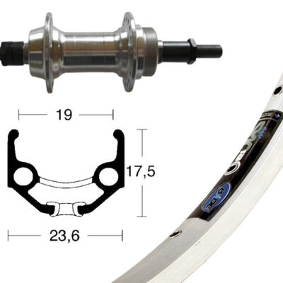 Winora H-Rad 28x1.75Schr.ZKR 6/7f.silb. 36L Ryde Zac 19 silber Niro-Speiche