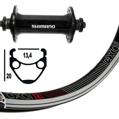 Winora V-Rad 13-622 Tiagra schwarz QR 32L Exal XR-1 sz/silb.o.Ösen.Niro-Spei.sz.DD
