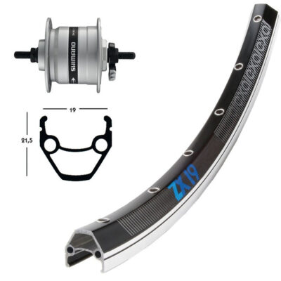 Winora V-Rad 26x1.75Nabend.DHC3003 si.Starr36L Exal ZX 19 schw./silb.Niro-Spei.