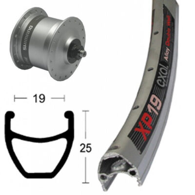 Winora V-Rad 28x1.75 Nabend.DHC3003 si.SSP 36L Exal XP-19 silb/elox.Niro-Spei.