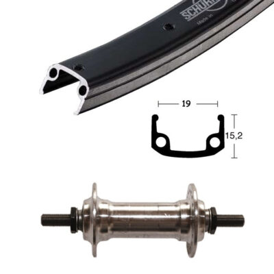 Winora V-Rad 28x1.75Alunabe silber Starr 36L Alu-Sport schw./silb.Niro-Spei.