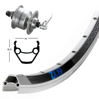 Winora V-Rad 28x1.75Nabend.DH3N72 silb.SSP 36L Exal ZX 19 silber.Niro-Spei.