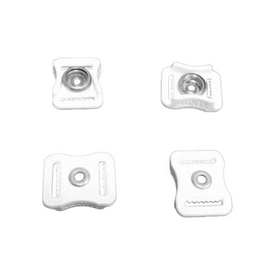 XENITH Plastik Snap Buckle (4 Stk) - weiß