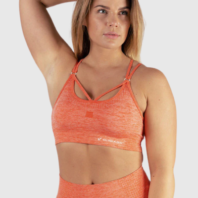 Climaqx Scoop Seamless BraOrange / L