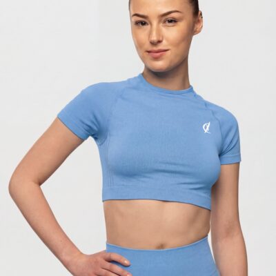 Climaqx Elevate Crop TopSky-Blue / L
