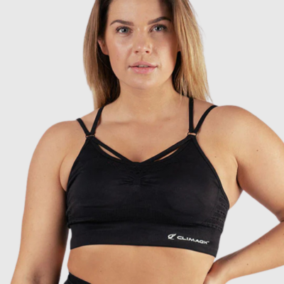 Climaqx Flex Seamless BraSchwarz / L
