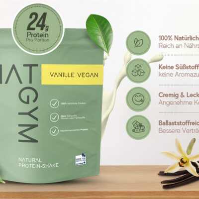 NATGYM Proteinshake Vegan / Vanille / 150 Gramm