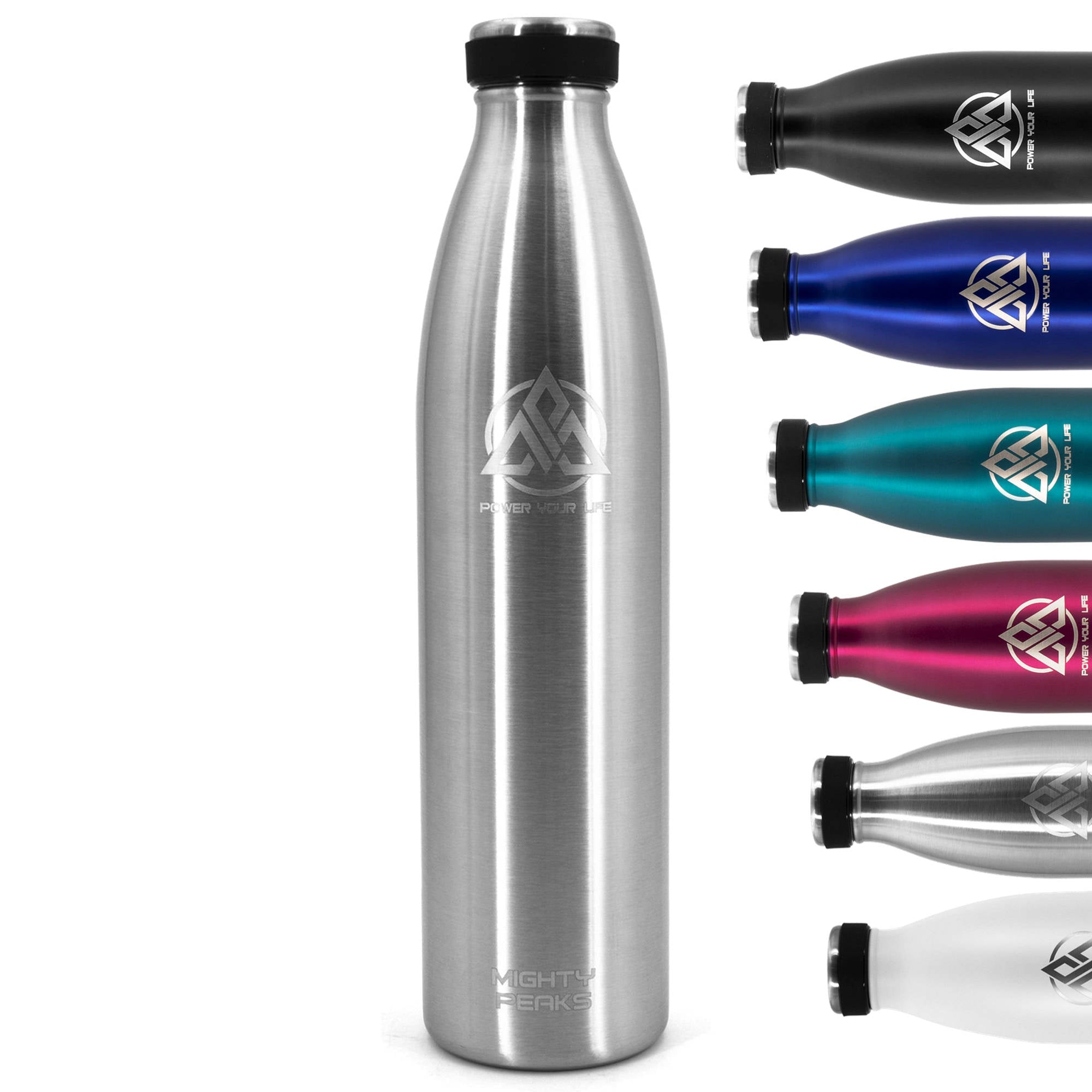 Edelstahl Trinkflasche - Thermosflasche - MIGHTY PEAKS