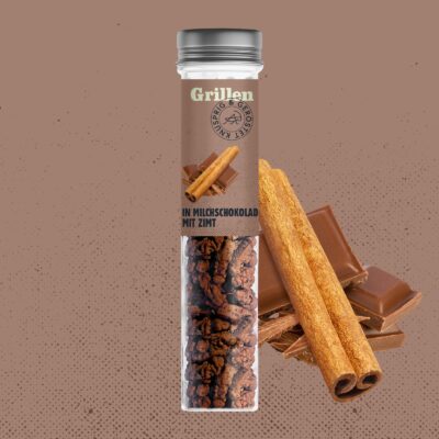 SENS Grillen in Milchschokolade mit Zimt (30g)