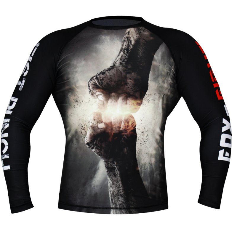 FIST PUNCH MMA Rashguard XL schwarz