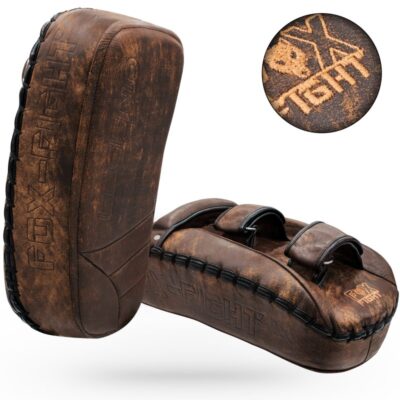 FOX-FIGHT 1 Paar LEGEND Schlagpolster Schlagpratze aus echtem Leder