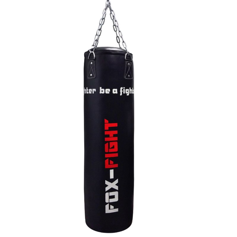 FOX-FIGHT Boxsack 125 x 35 (ungefült) Black