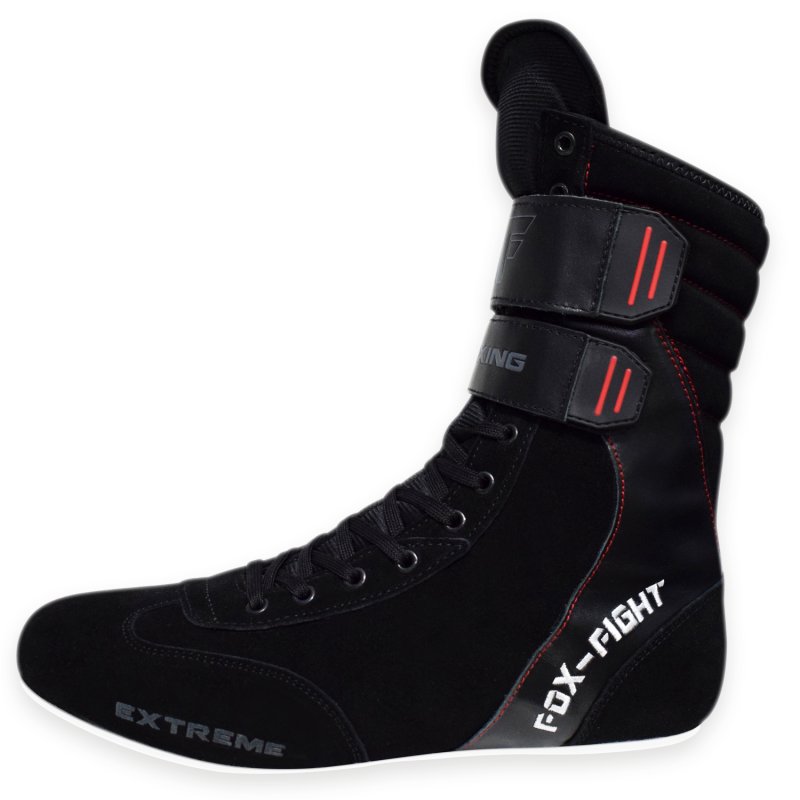 FOX-FIGHT EXTREME Boxing Schuhe / Boxstiefel 41 - schwarz