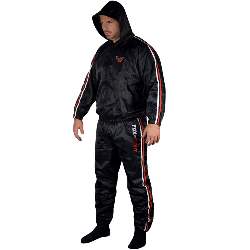 FOX-FIGHT FF Saunaanzug Schwitzanzug S - schwarz