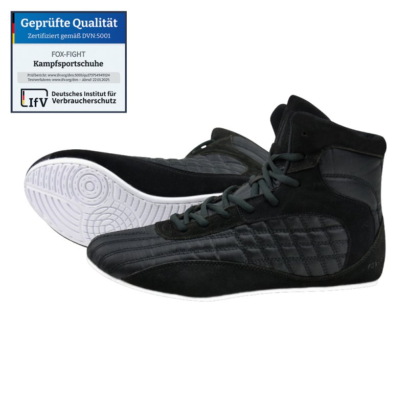 FOX-FIGHT Kampfsport Schuhe Ringer Schuhe athletik Fitnesschuhe 39 - schwarz