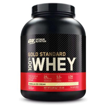 MHD 04/2026 Optimum Nutrition 100% Whey Gold Standard 2270g Vanilla Ice Cream