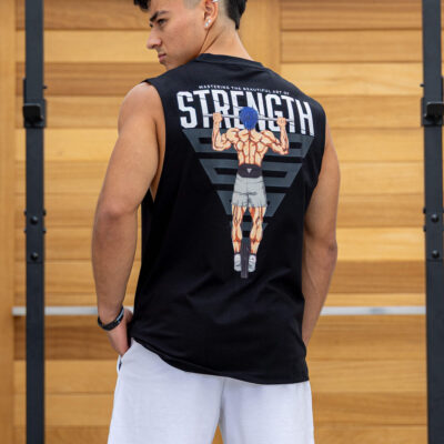 Anime Oversized Tank Top Strength