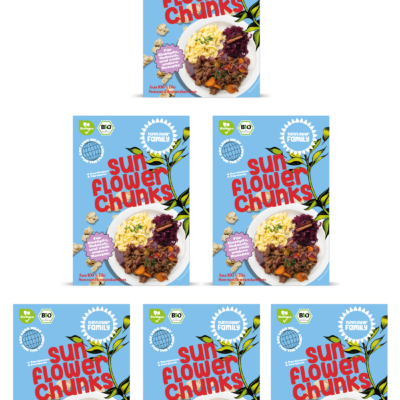 sunflowerCHUNKS - SonnenblumenCHUNKS bio (6x76 g) Sparpack