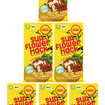 sunflowerHACK - SonnenblumenHACK bio (6x76 g) Sparpack