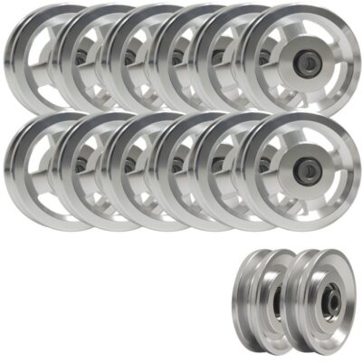 XPLON Aluminium Rollen Set für Seilzug Tower7 (KG2070) Seilrolle mit Kugellager