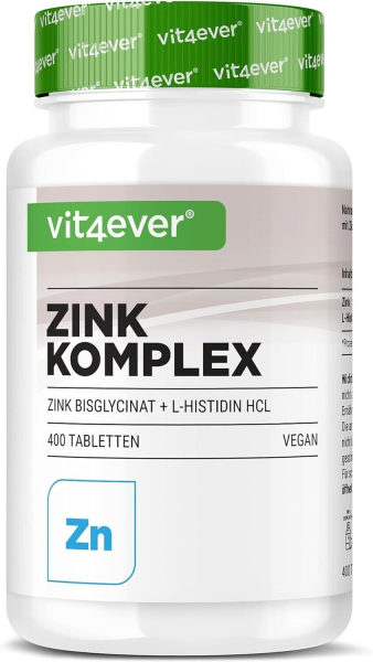 Vit4ever Zink Komplex Zinkbisglycinat & L-Histidin