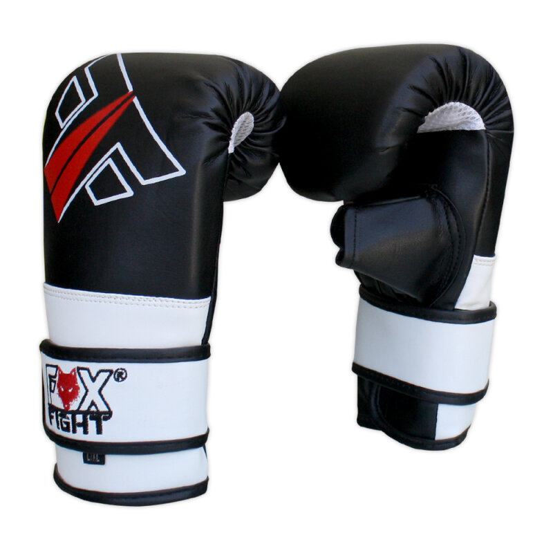 FOX-FIGHT FF Sandsackhandschuhe L / XL - schwarz/weiss