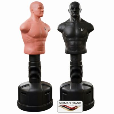 FOX-FIGHT Law Box Dummy Boxdummy Standboxsack Boxpuppe Höhenverstellbar 152 - 178cm schwarz