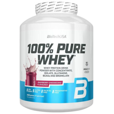 BioTech USA 100% Pure Whey 2000g Raspberry Cheesecake